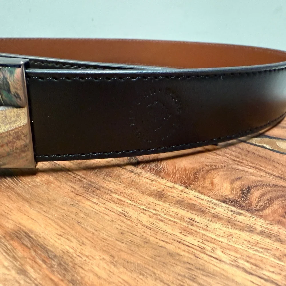 True Religion Black and Brown Men's Belt  sz 36‎